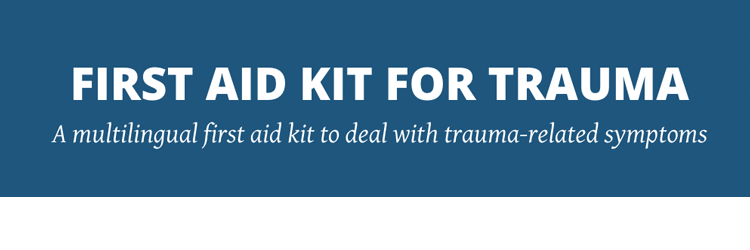 Erste-Hilfe-Kit zum Thema Trauma in mehreren Sprachen